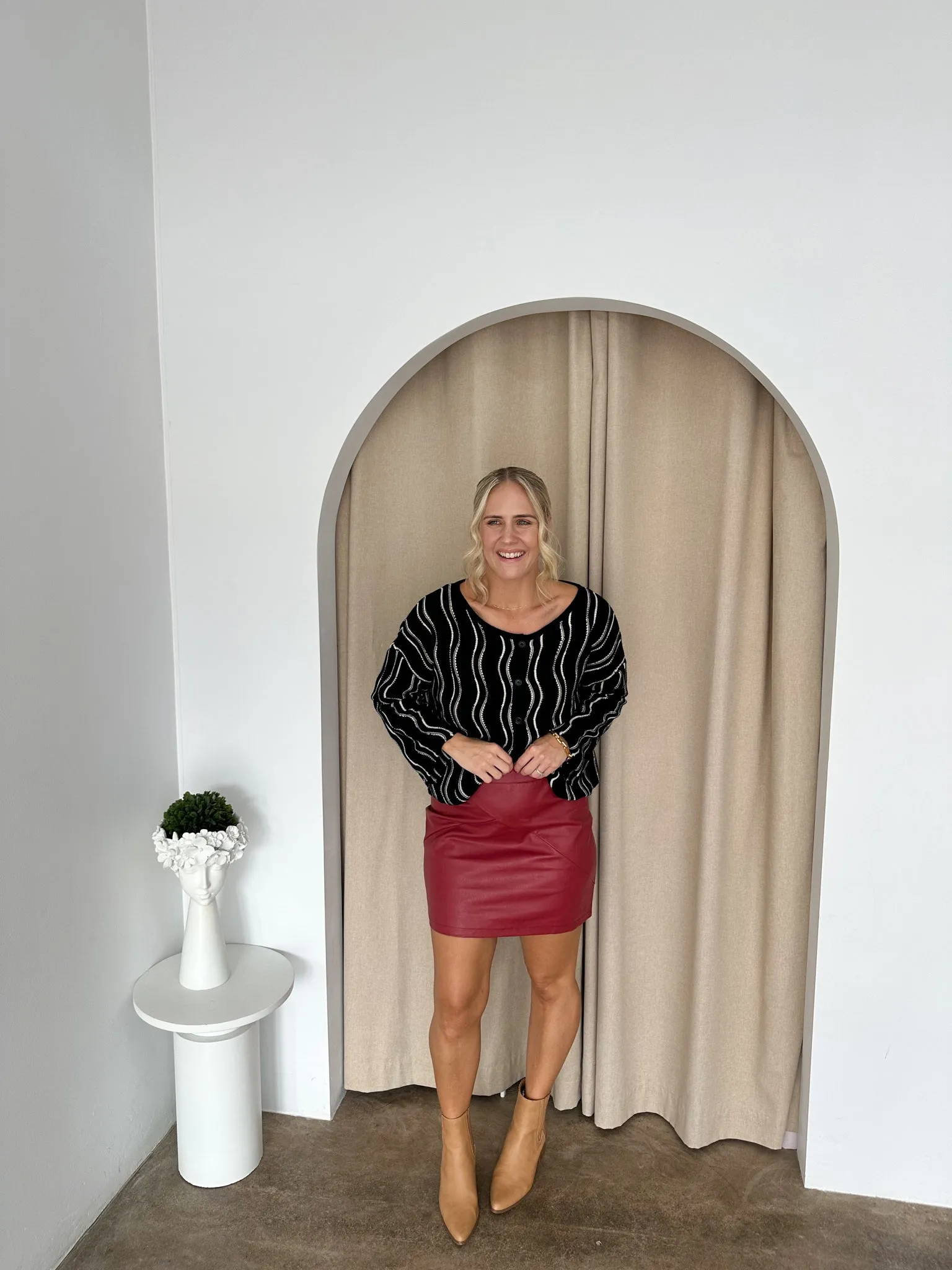 Scott Skirt- Ruby Red