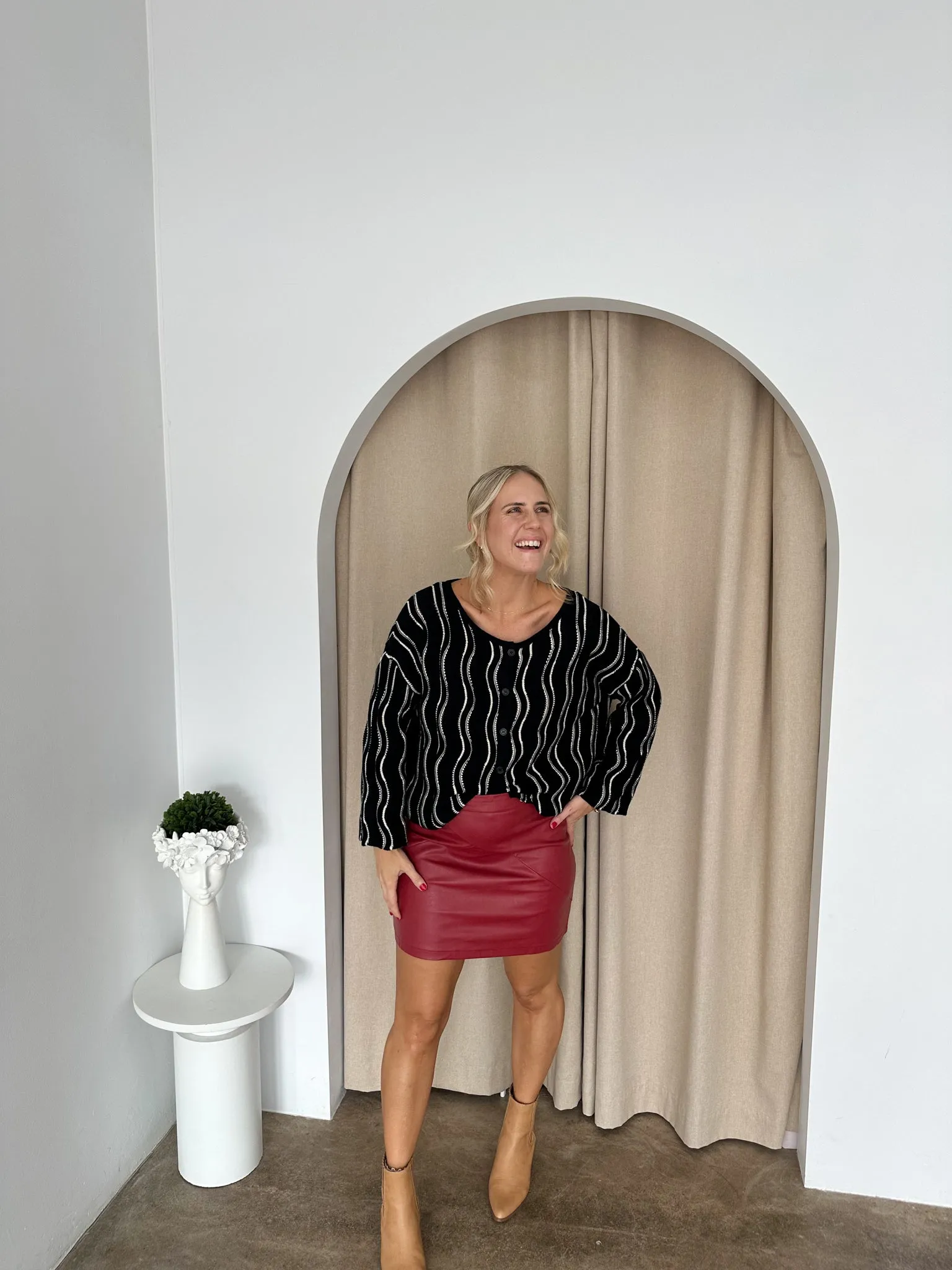 Scott Skirt- Ruby Red