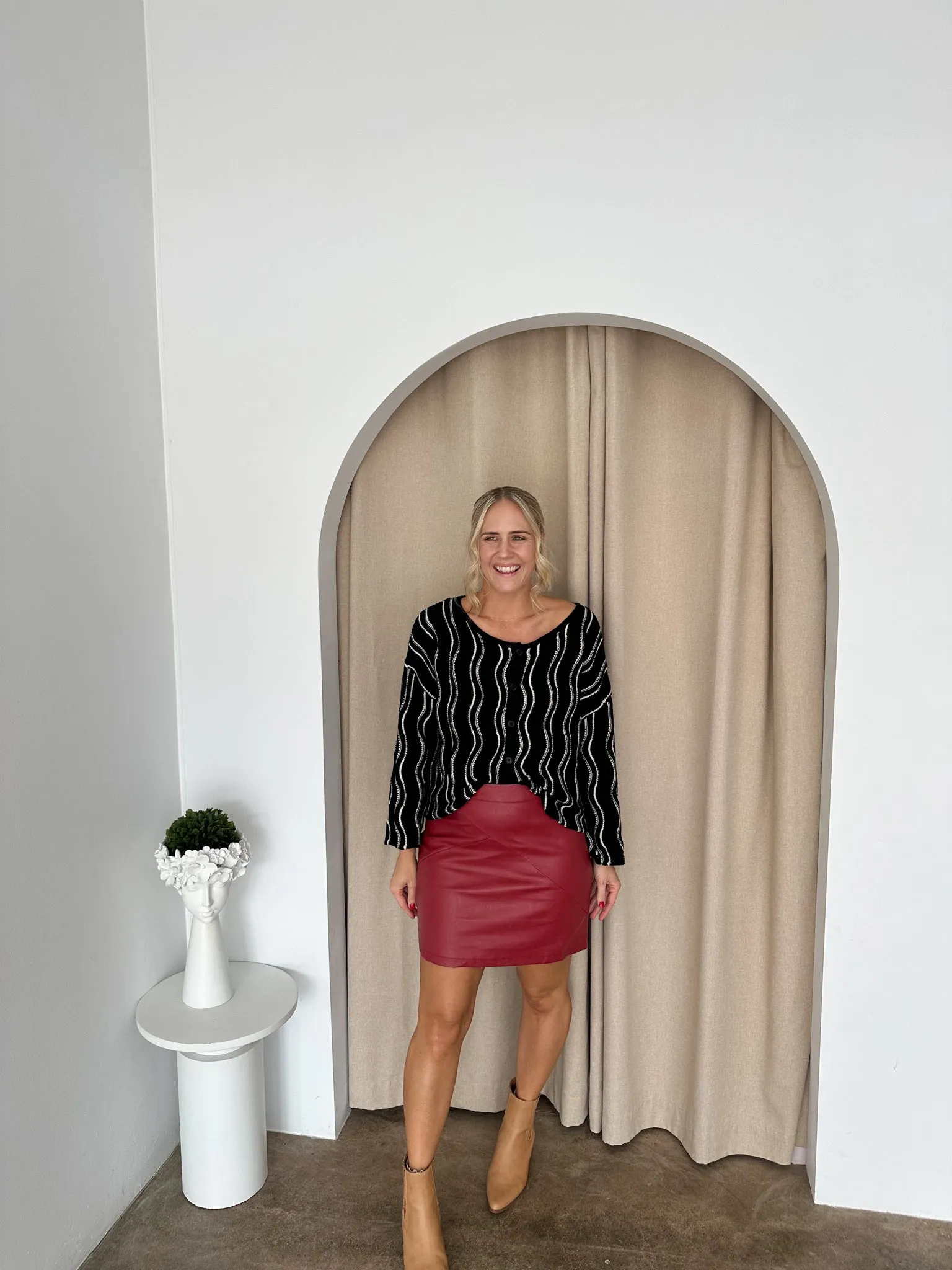 Scott Skirt- Ruby Red