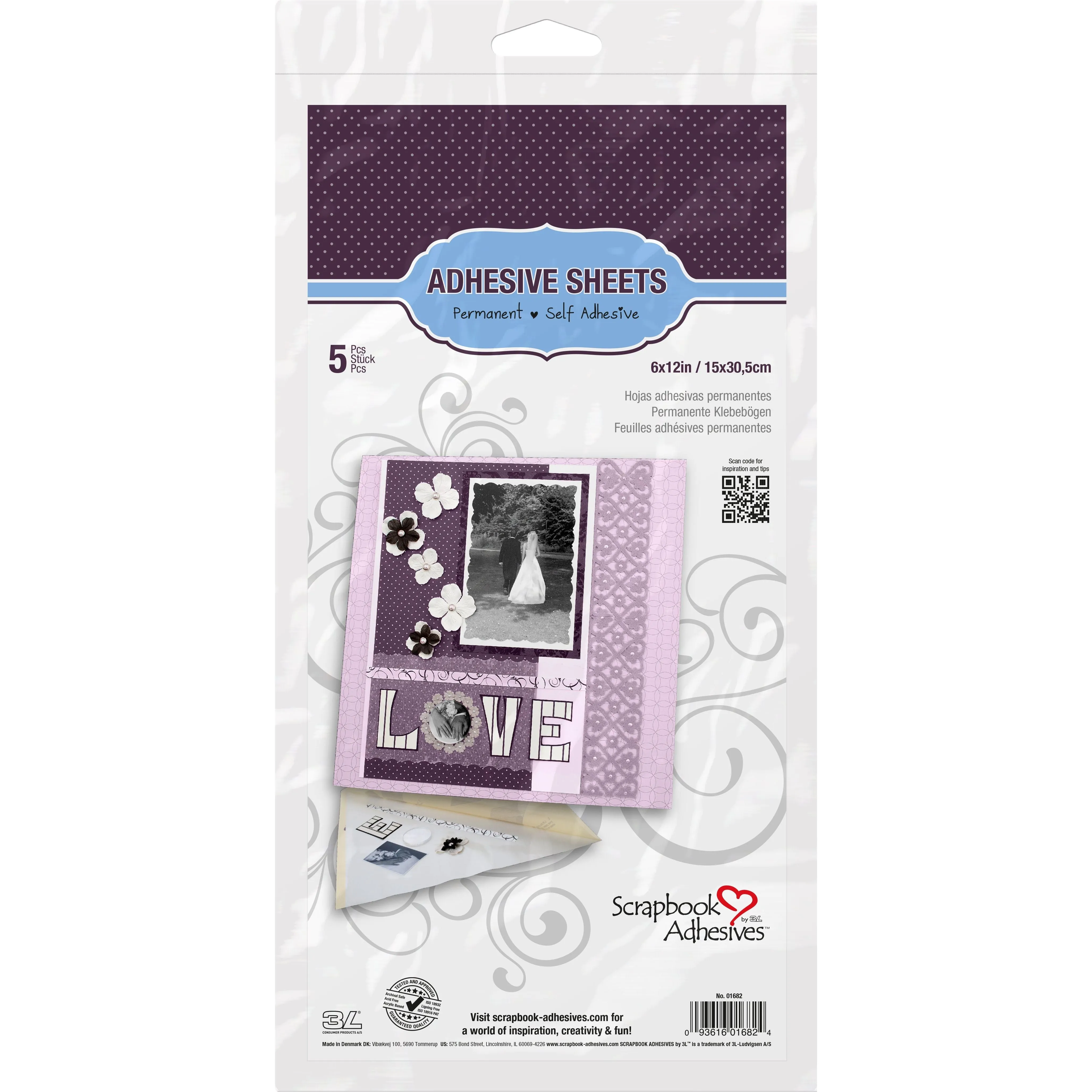 Scrapbook Adhesives - Adhesive Sheets 6x12 inch / 01682