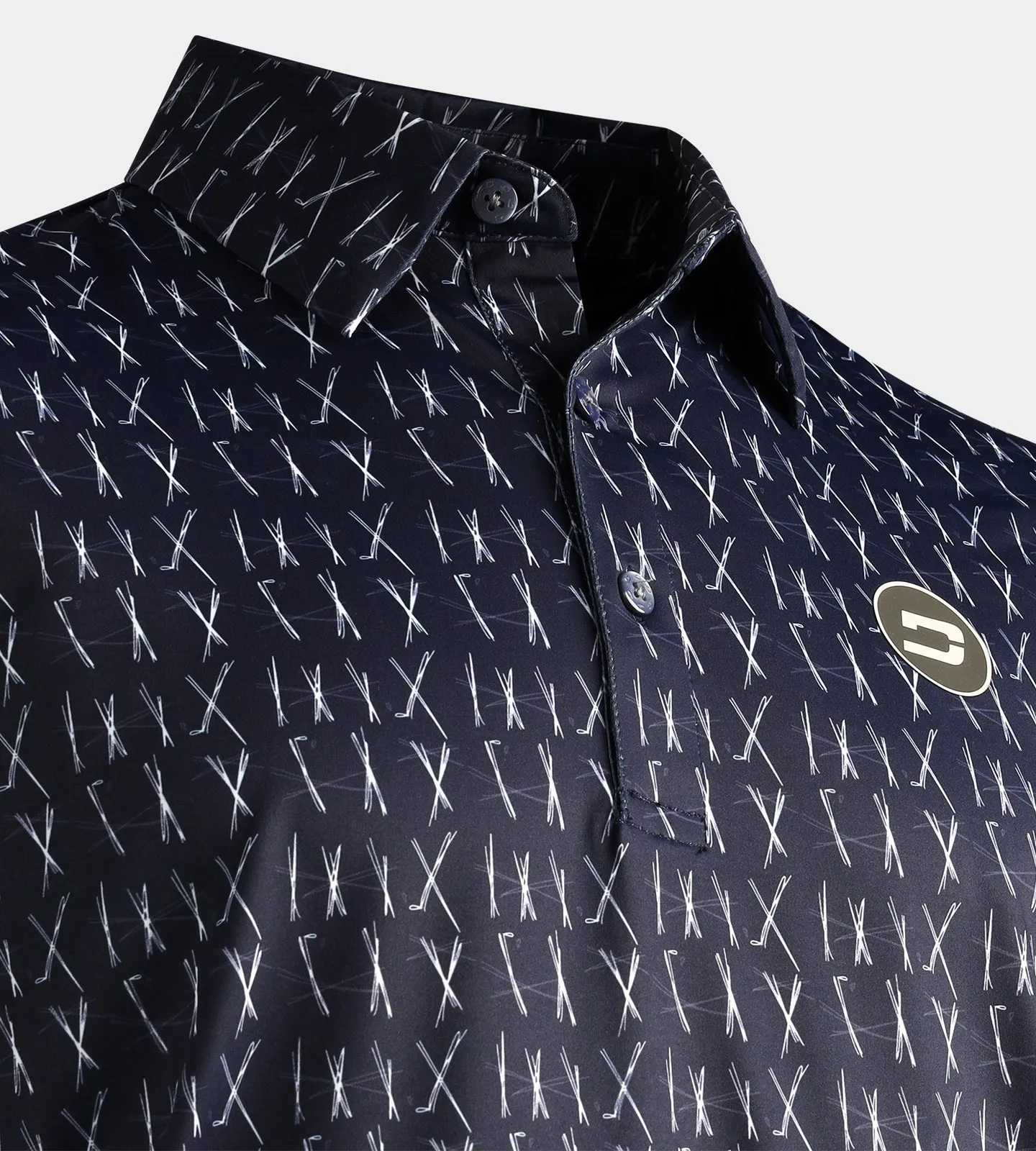 SCRIBBLE CLUB POLO - NAVY