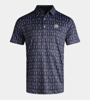 SCRIBBLE CLUB POLO - NAVY