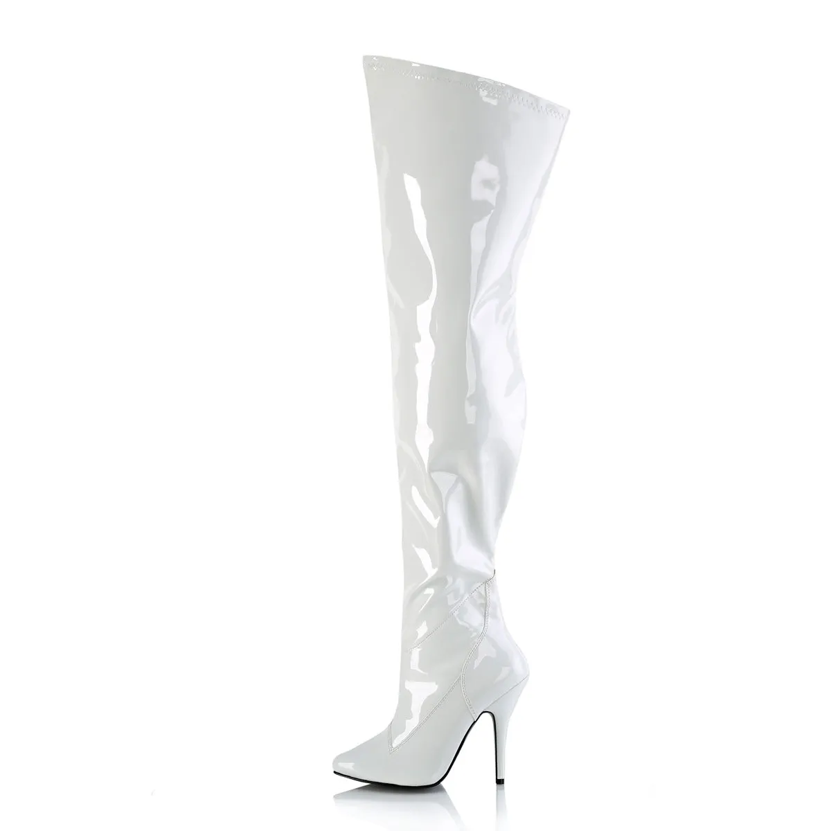 SEDUCE-3000WC  White Stretch Patent