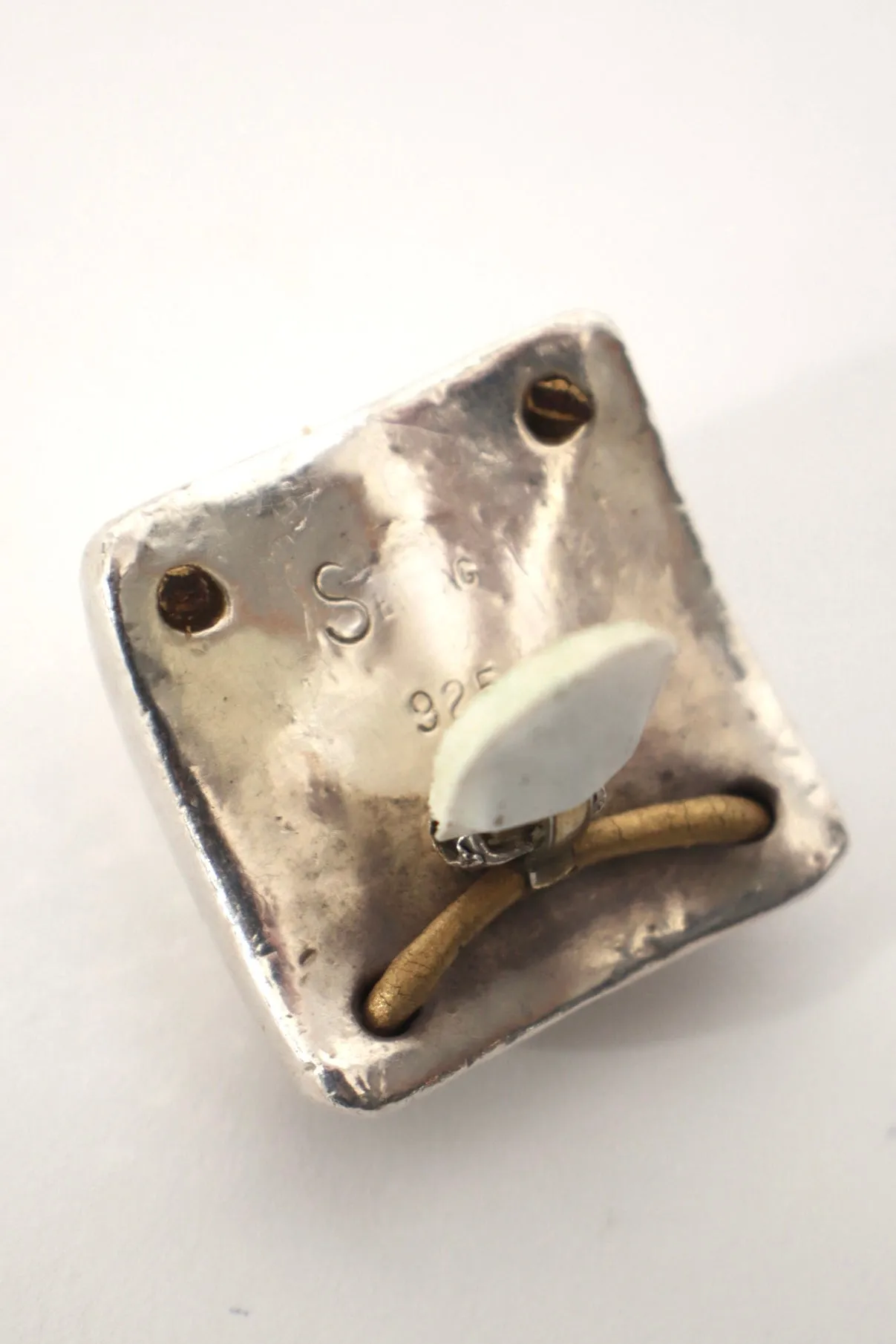 Seelag Sterling Puffy Square Clip-Ons