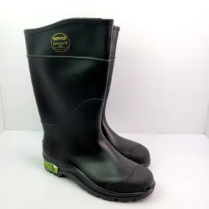 Servus Mens Size 11 Black Rubber Steel Toe Safety Work Boots ASTM F2413-18