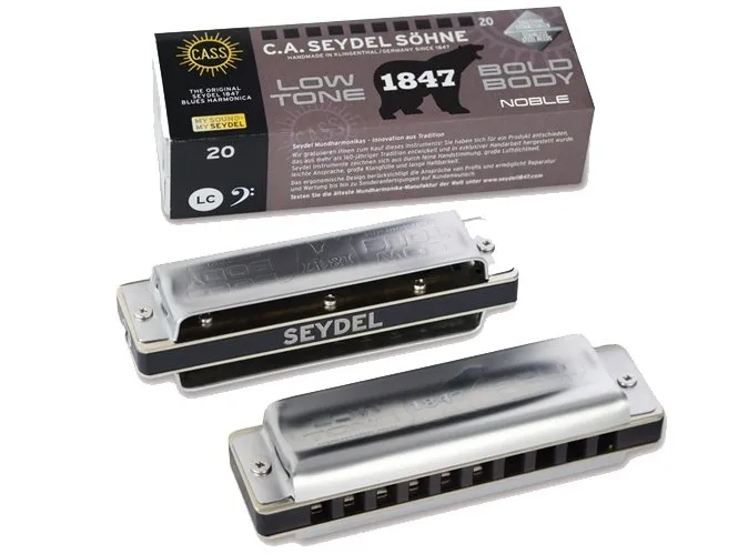 Seydel 1847 Blues NOBLE Low Bold Body Diatonic Harmonica