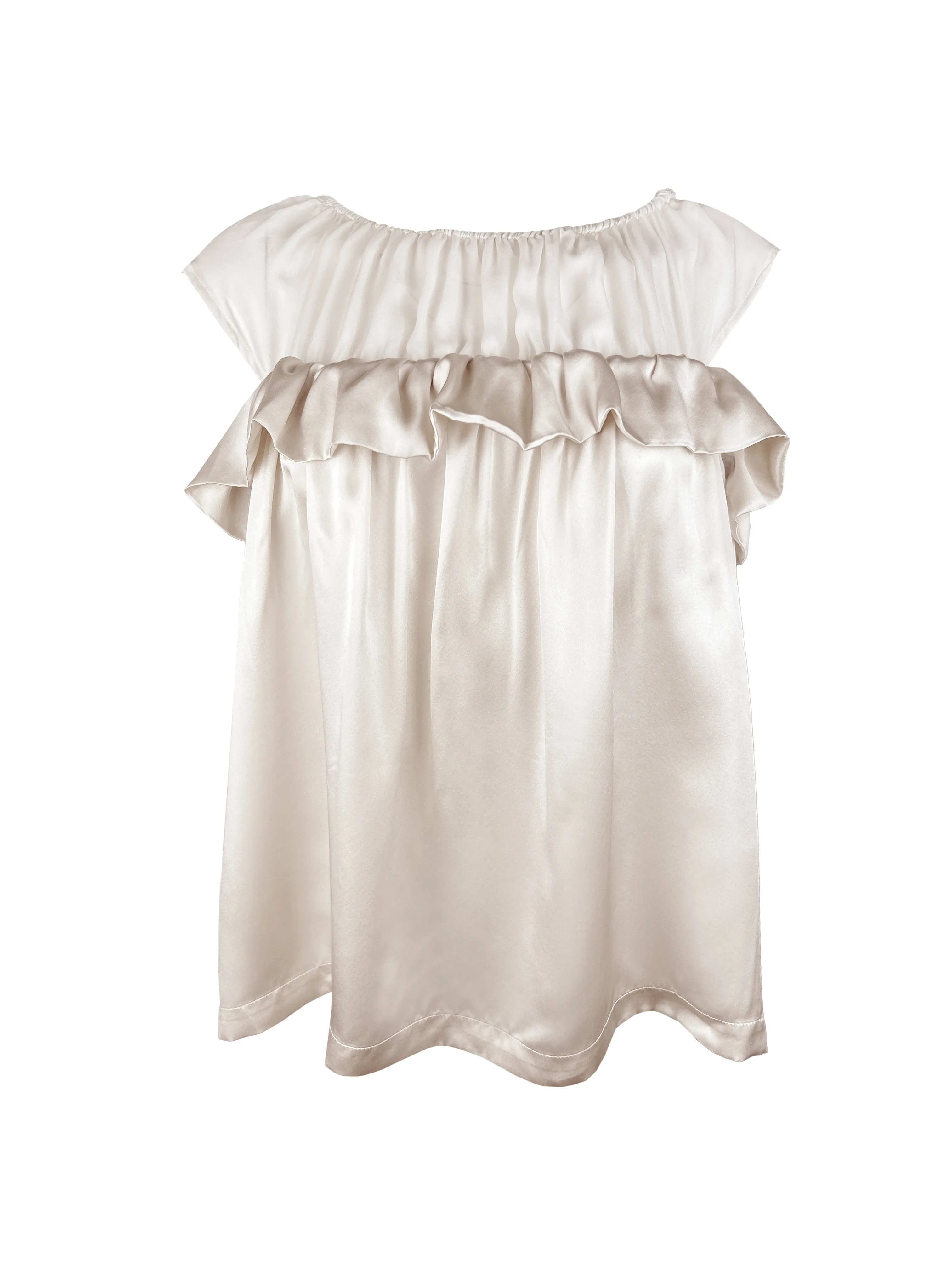 Sheering Cape Top - Pearl