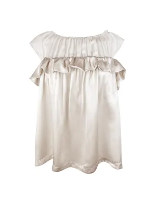 Sheering Cape Top - Pearl