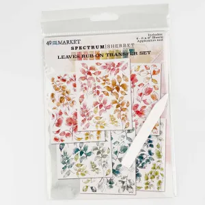 Sherbet Leaves Rub-ons