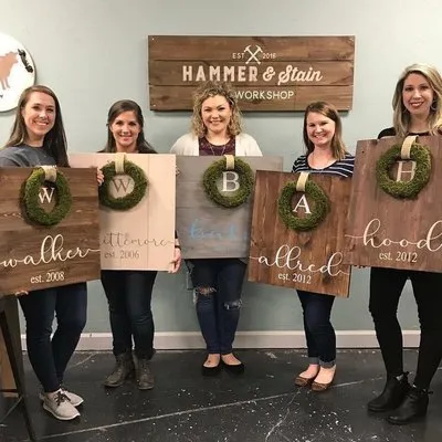 Shiplap Moss Wreath Sign