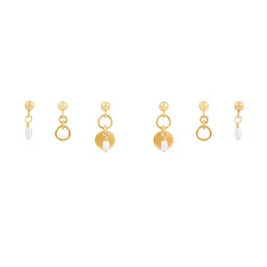 Sia Earring Bundle  - Gold