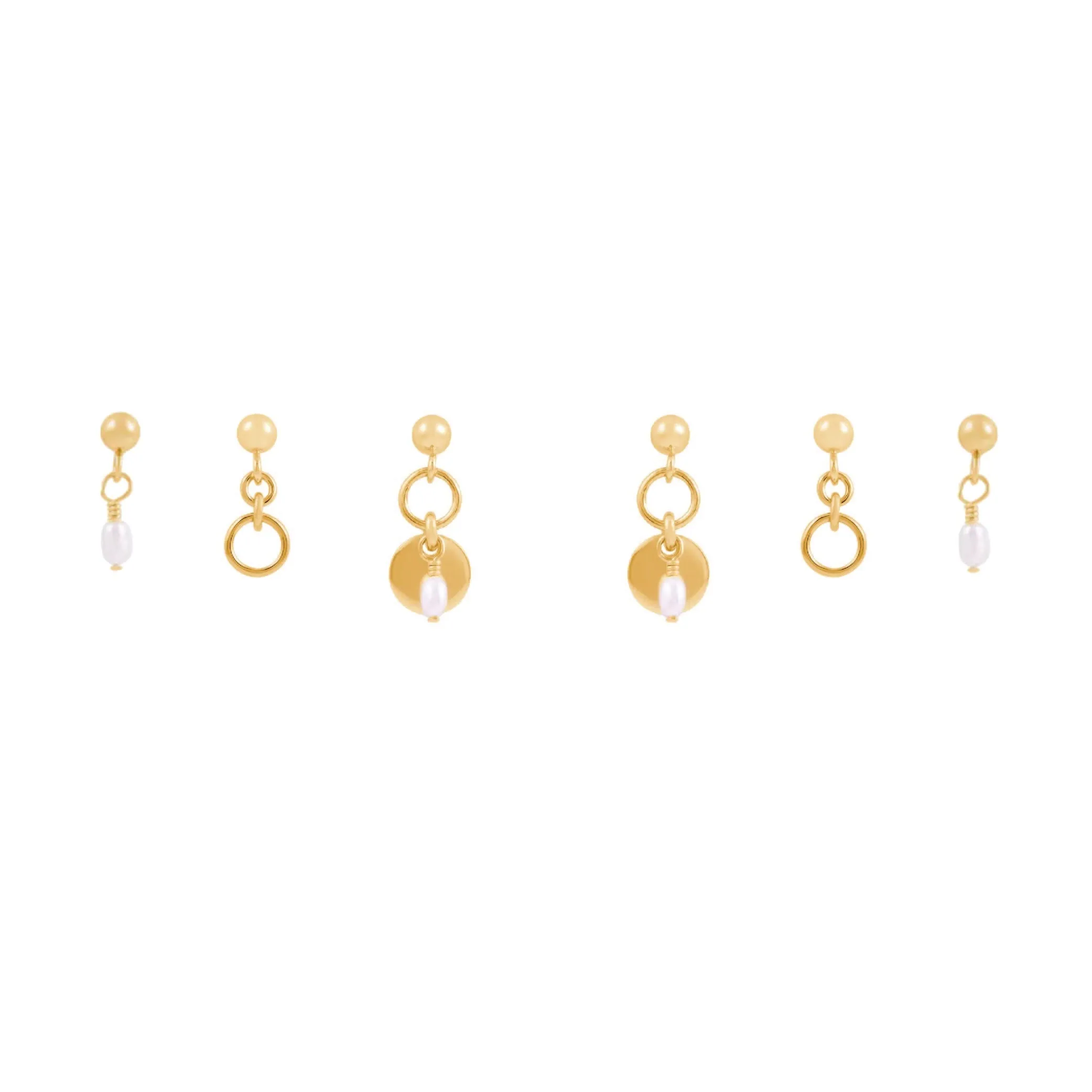 Sia Earring Bundle  - Gold
