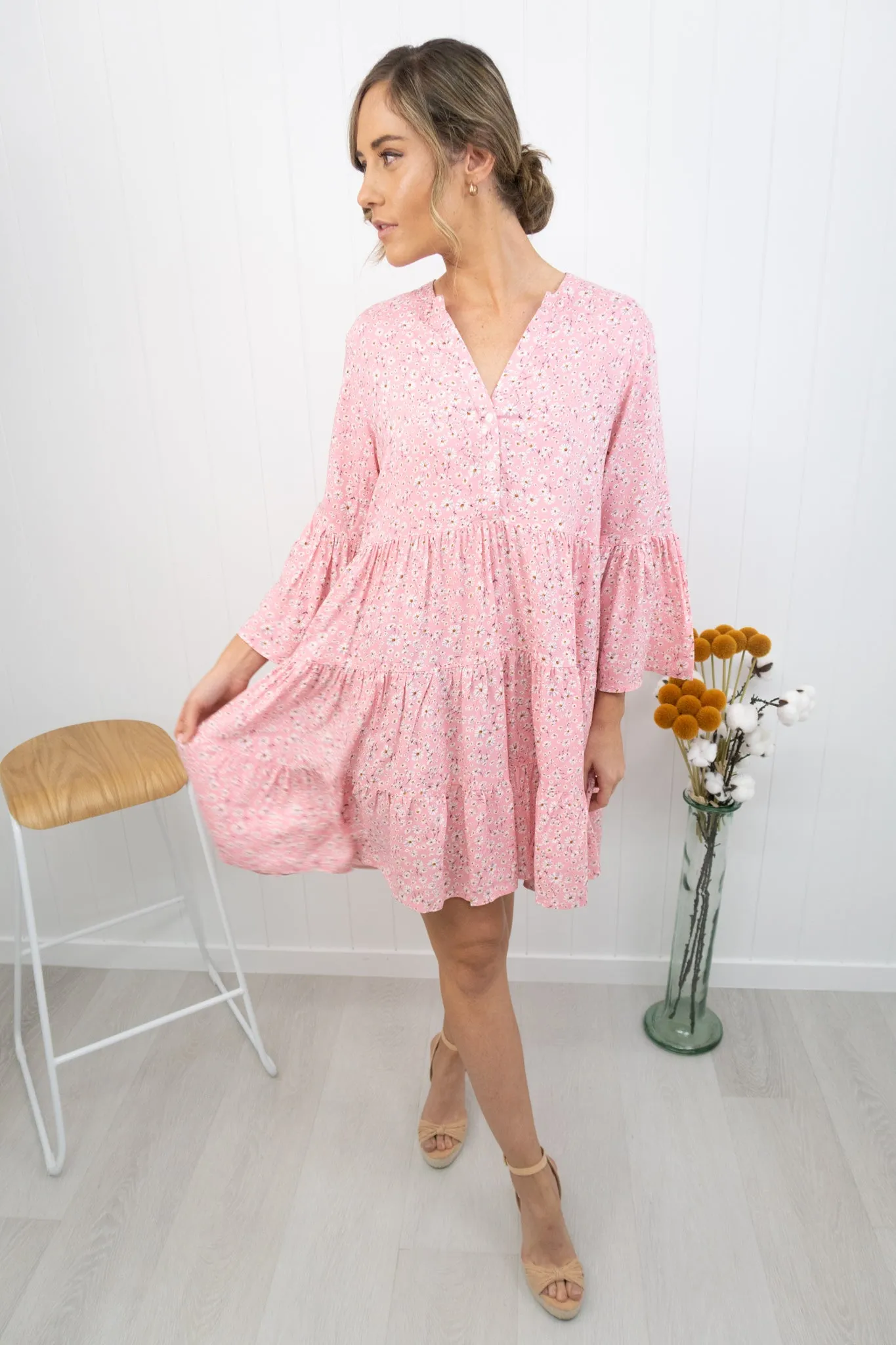 Sienna Dress -Pink