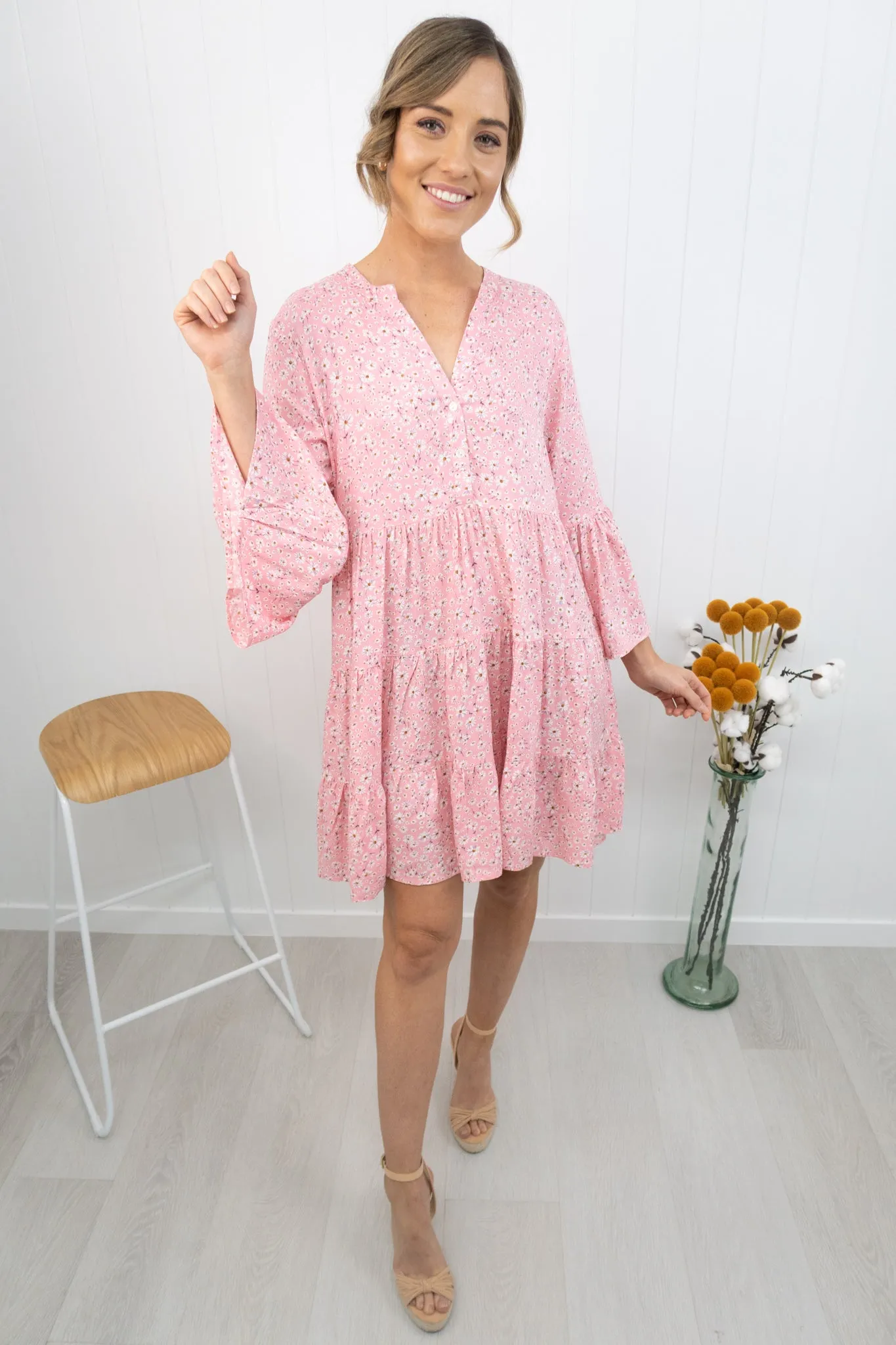 Sienna Dress -Pink