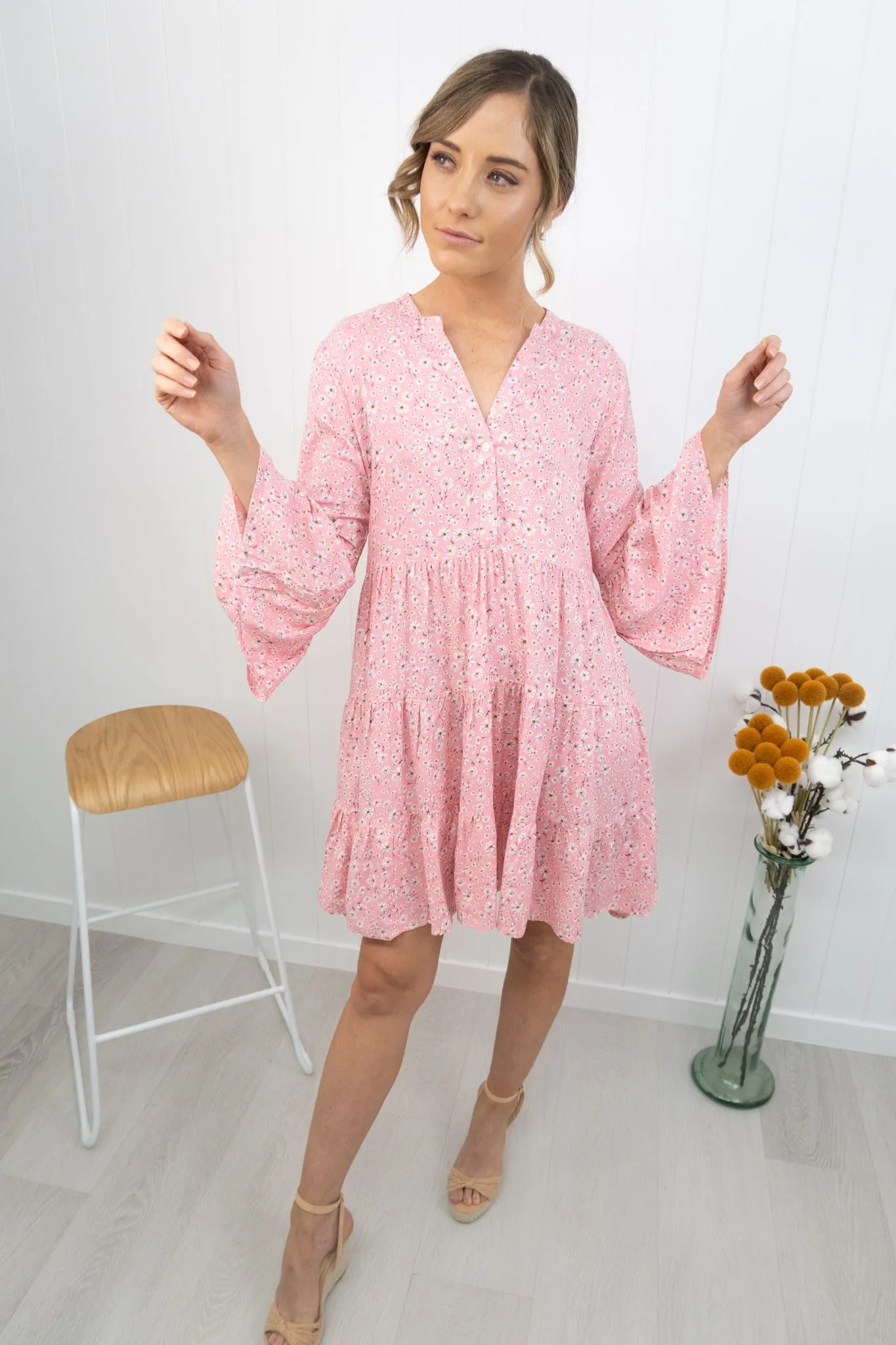 Sienna Dress -Pink