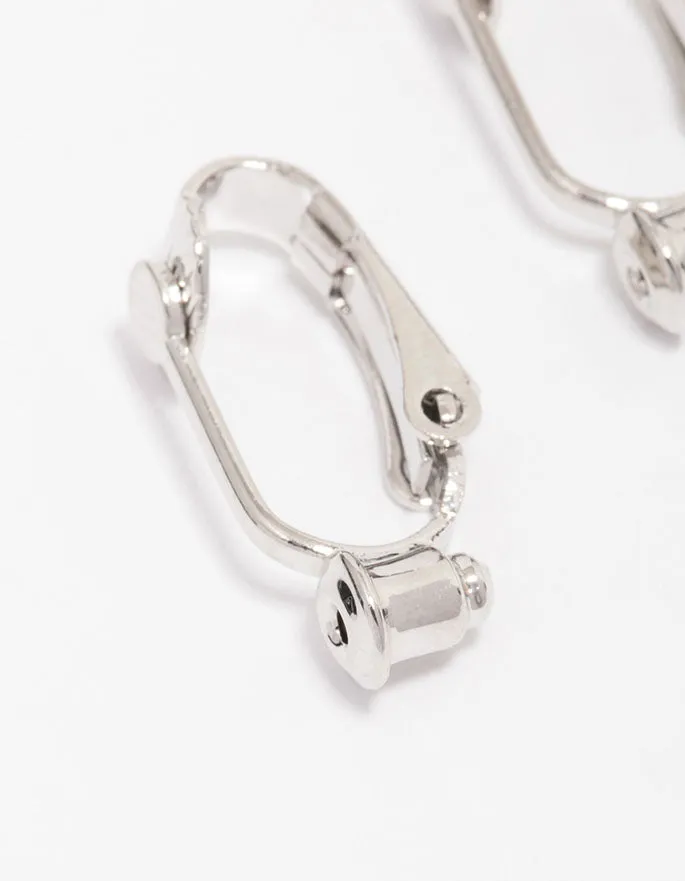 Silver Clip On Stud Earring Converter