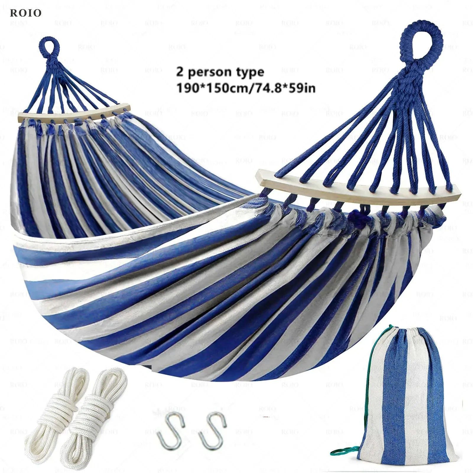 Single Person Thickened Durable Fabric Hammock