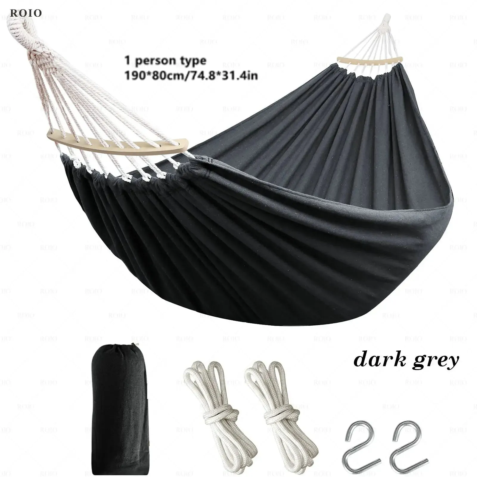 Single Person Thickened Durable Fabric Hammock