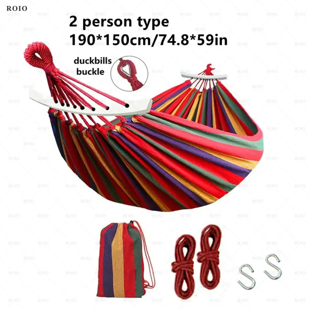 Single Person Thickened Durable Fabric Hammock