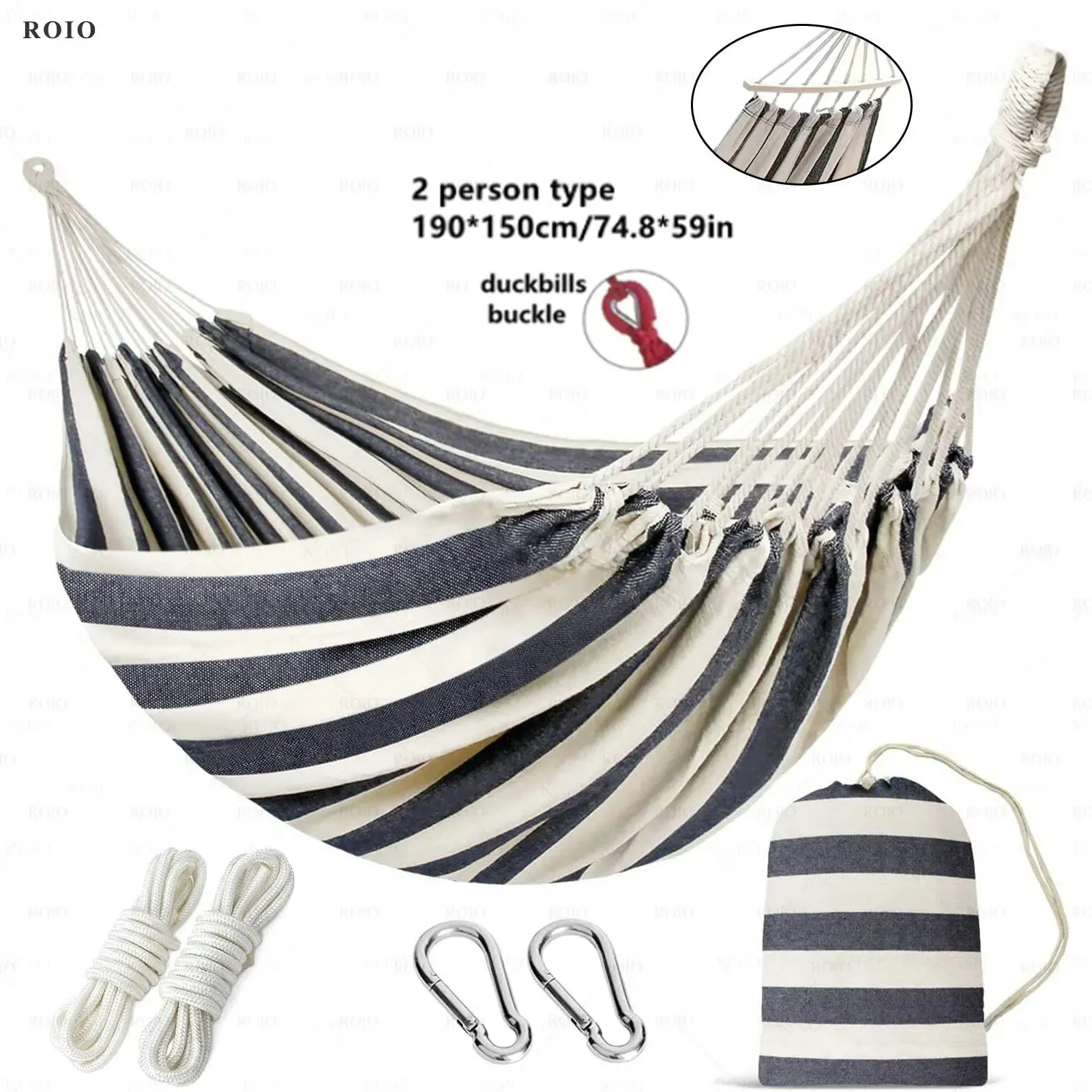 Single Person Thickened Durable Fabric Hammock