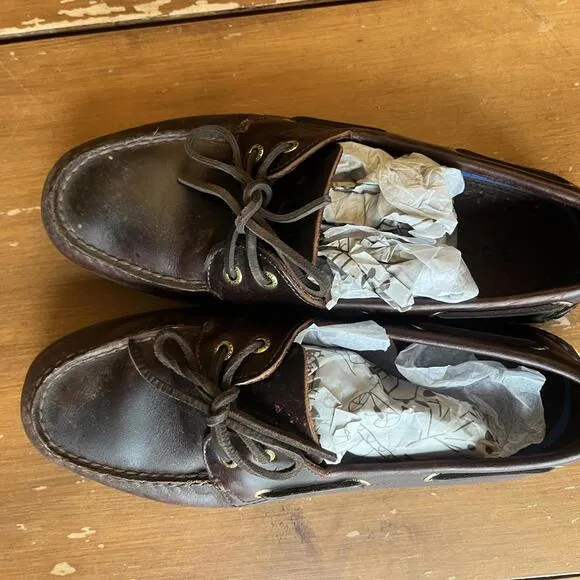 Size 10 - Men's - Sperry - Leather Boat Shoes - Classic Style