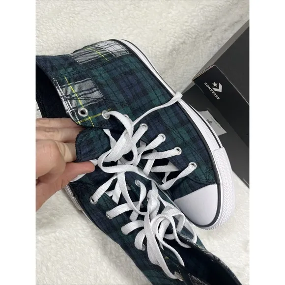 Size 7 - Converse Chuck Taylor All Star High Dragon Scale Green Blue
