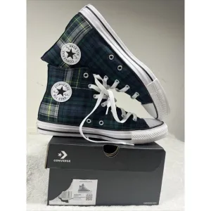 Size 7 - Converse Chuck Taylor All Star High Dragon Scale Green Blue