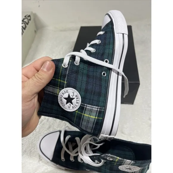 Size 7 - Converse Chuck Taylor All Star High Dragon Scale Green Blue