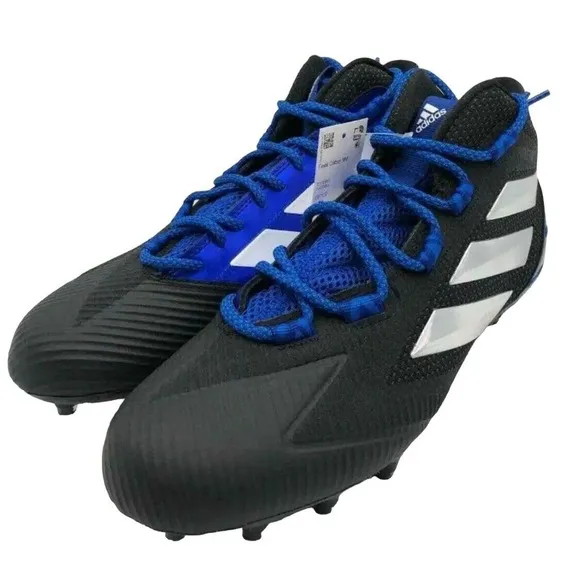 Size 9.5 Adidas Freak Carbon Mid Football 🏈 Cleats Blue Black NWT EE7137 Men