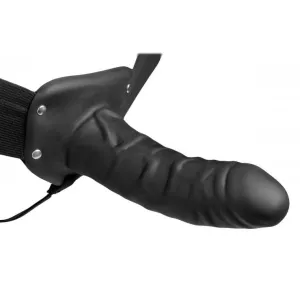 Size Matters Erection Assist 6 Inch Hollow Silicone Dildo Strap On