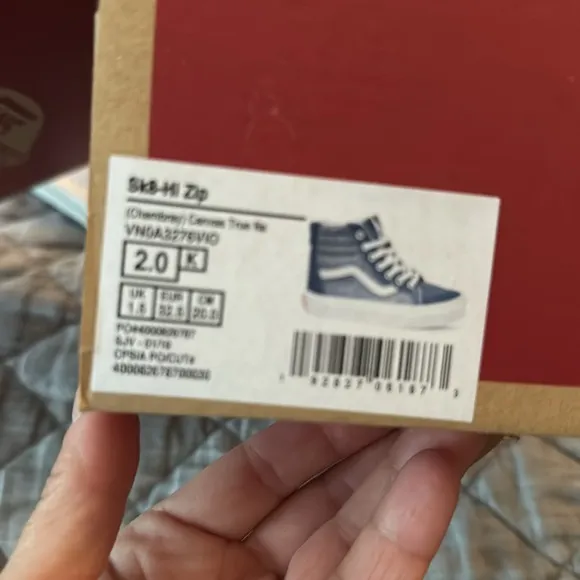 Sk8-HI Zip Chambray Canvas