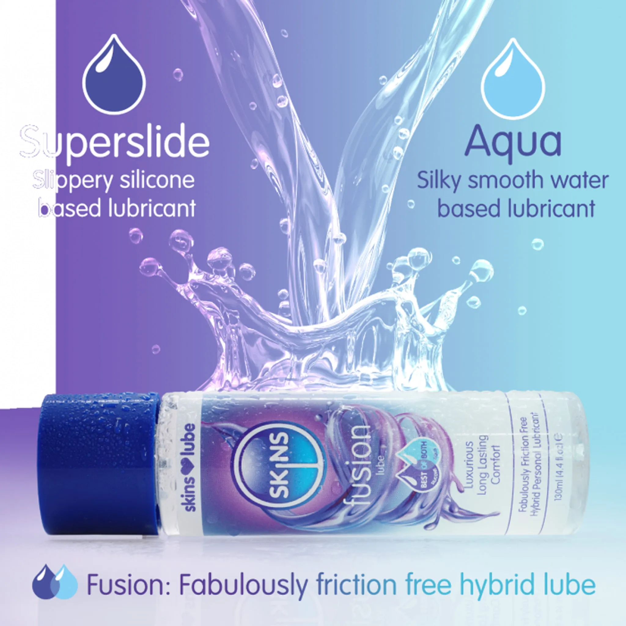 Skins - Fusion Hybride Glijmiddel - 130 ml