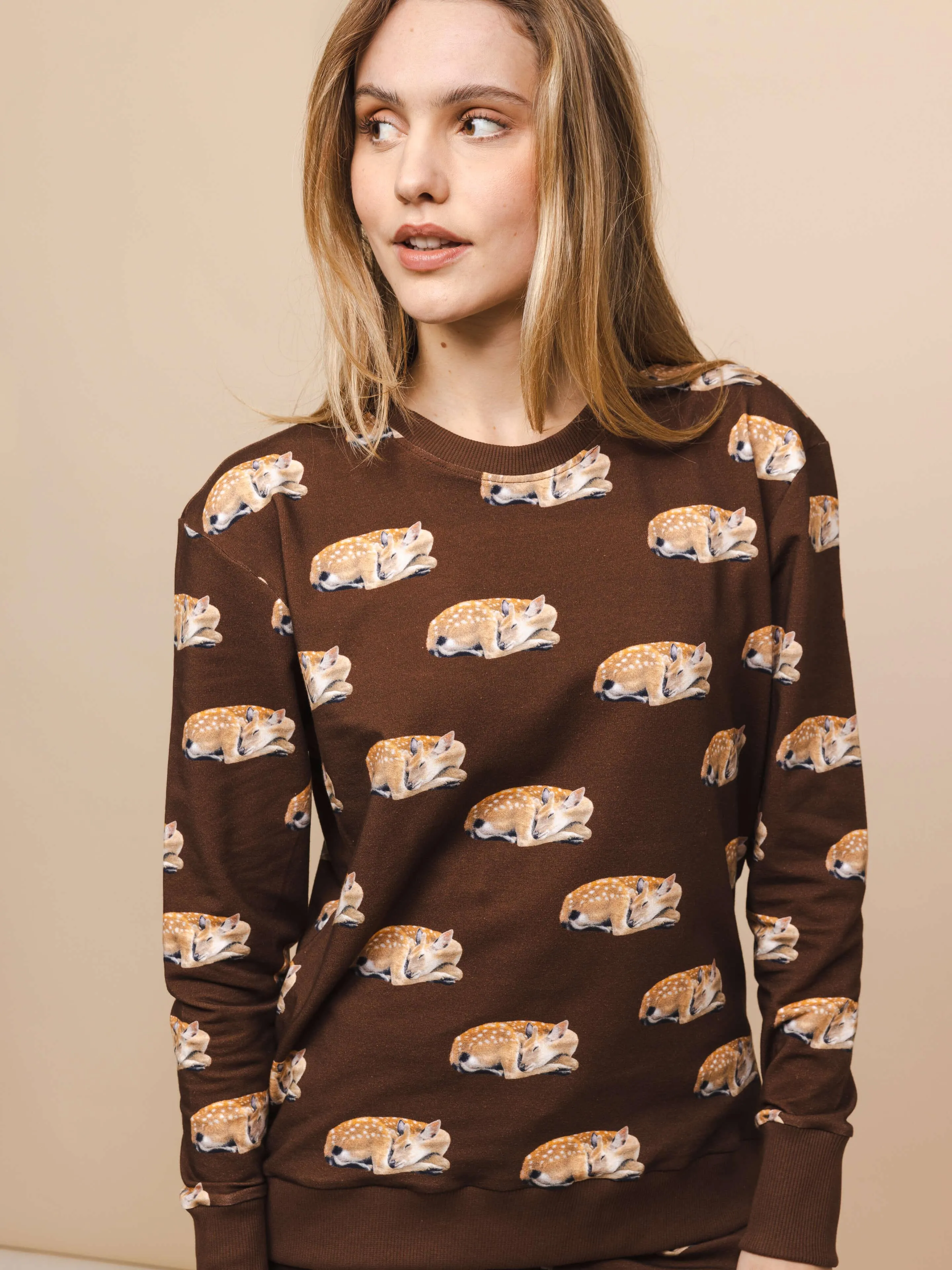 Sleeping Deer Sweater Dames