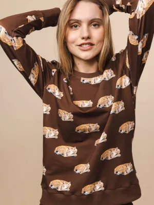 Sleeping Deer Sweater Dames