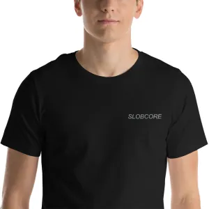Slobcore Embroidered Black Tee