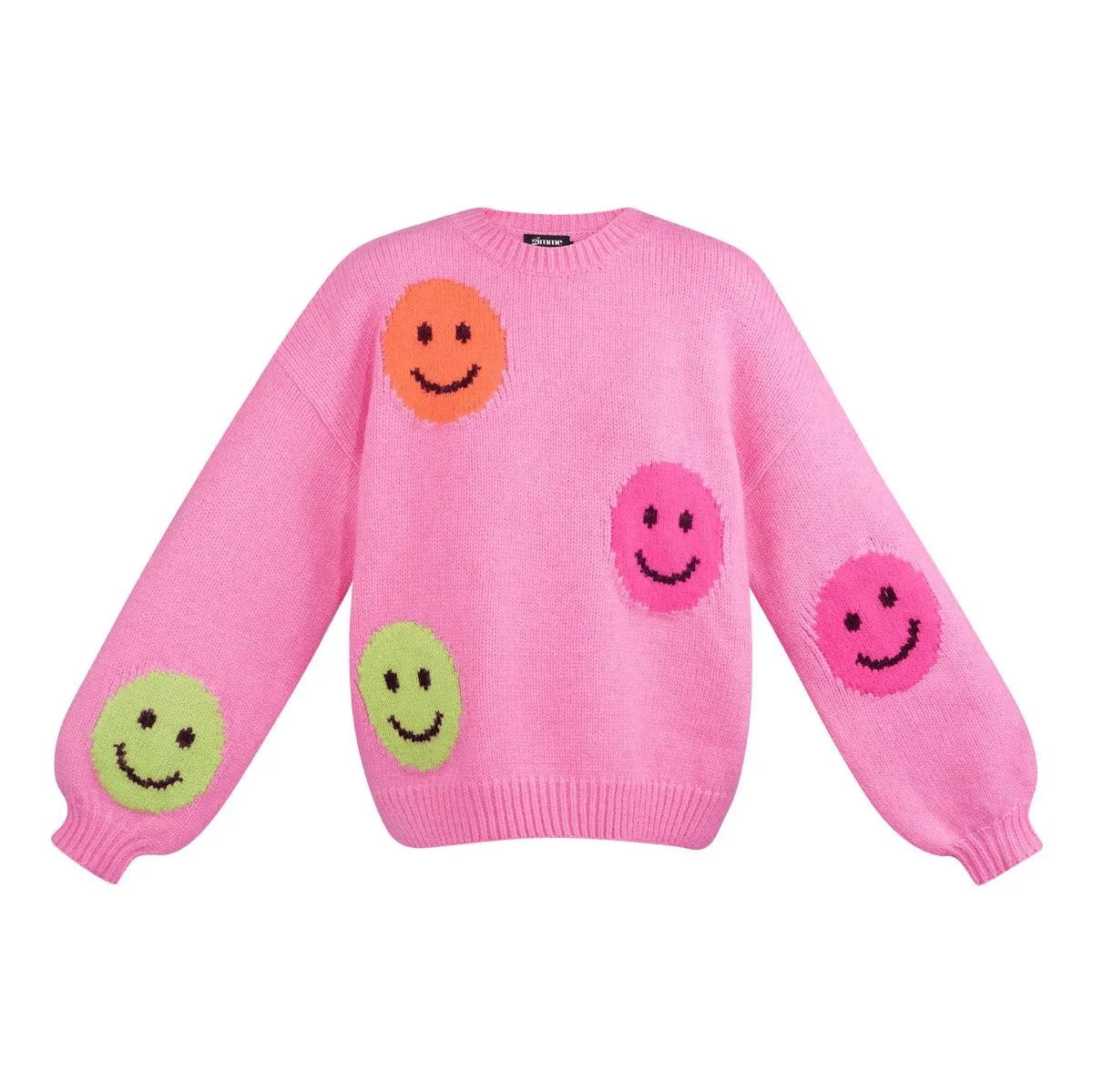 Smiley sweater pink