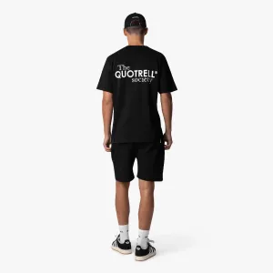 SOCIETY TEE | BLACK/WHITE