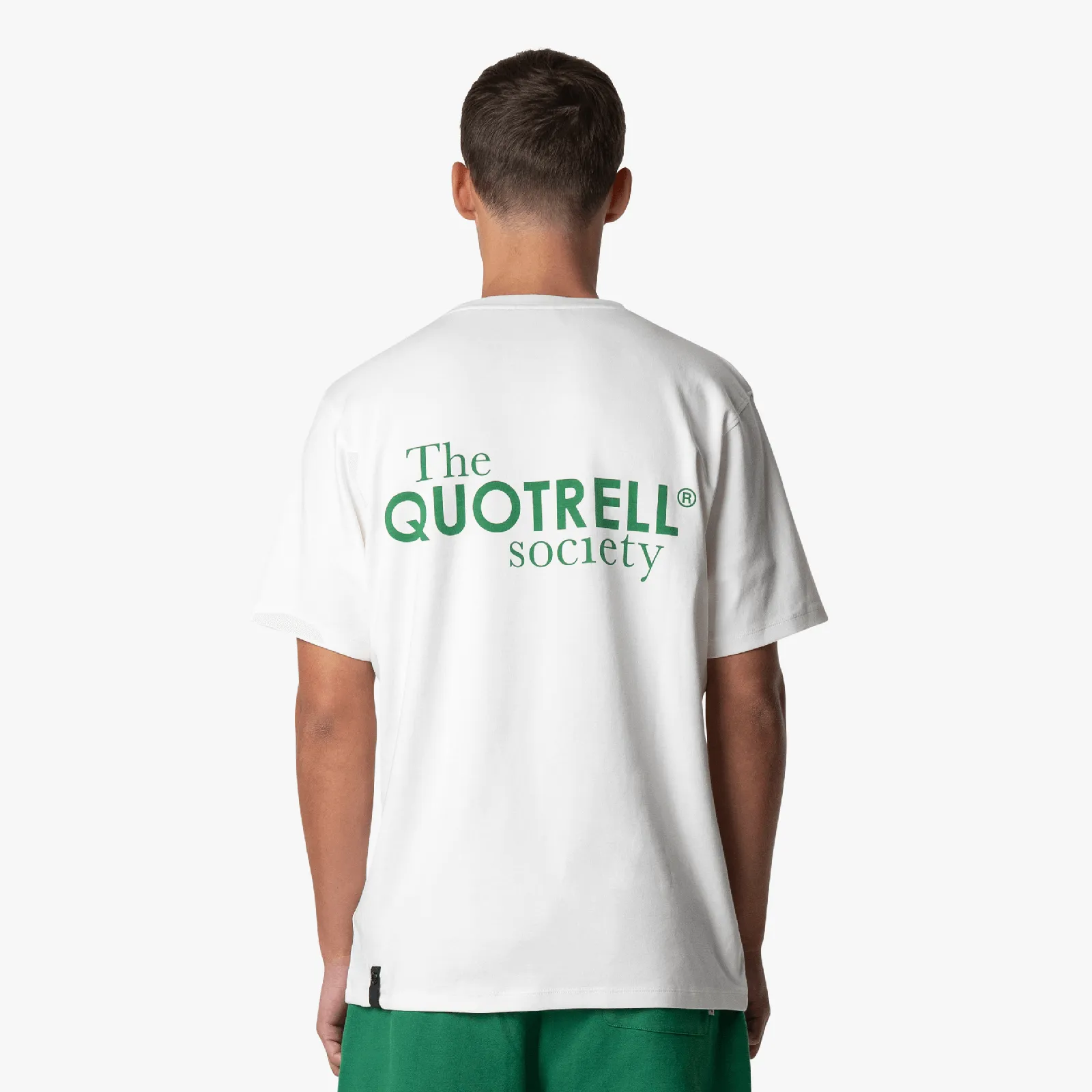 SOCIETY TEE | OFF WHITE/GREEN