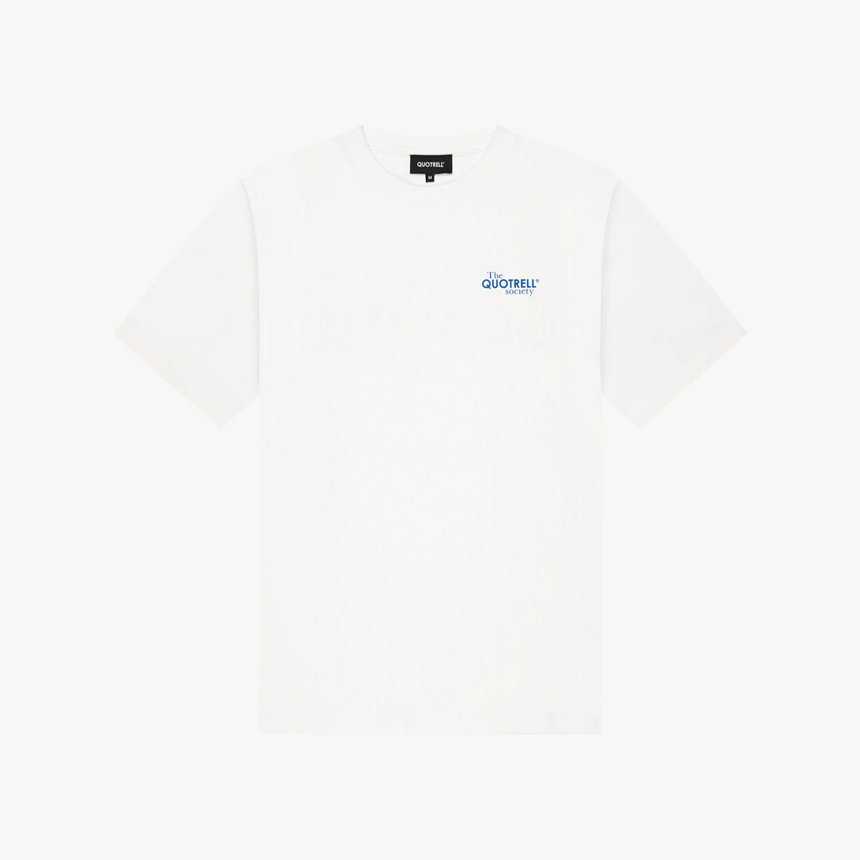 SOCIETY TEE | WHITE/COBALT
