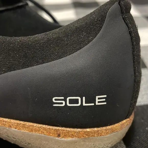 Sole Footwear District by ReCORK Tour Black Shoes Men's Size 10.5 Lace Up Flat