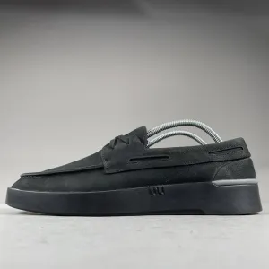 Sperry Gold Cup Plushwave Men's 9 Triple Black Casual Two Eye Moc Toe Boat Shoes