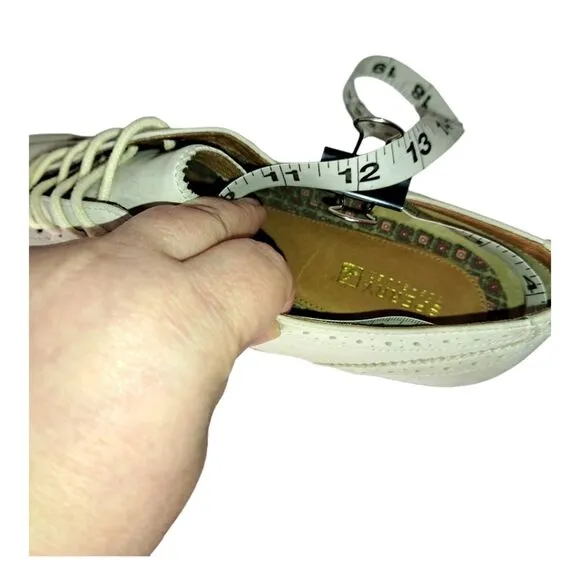 Sperry Men's Shoe Ashbury #9374178 Oxford Flats Size 11 Cream Suede &amp; Tan Sole