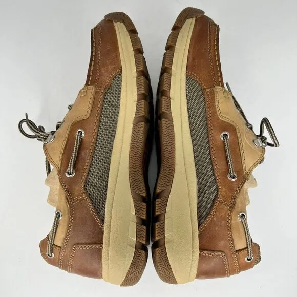 Sperry Top Sider Mens 0617514 Beige Barracuda 3 Collection Size 11.5M Boat Shoes