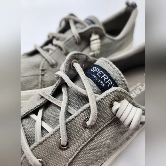 Sperry Womens‎ Shoes Sperry Crest Vibe Shoes Lace Up Low Top Gray Sneaker Size 9