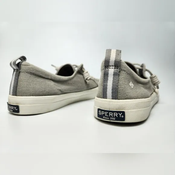 Sperry Womens‎ Shoes Sperry Crest Vibe Shoes Lace Up Low Top Gray Sneaker Size 9