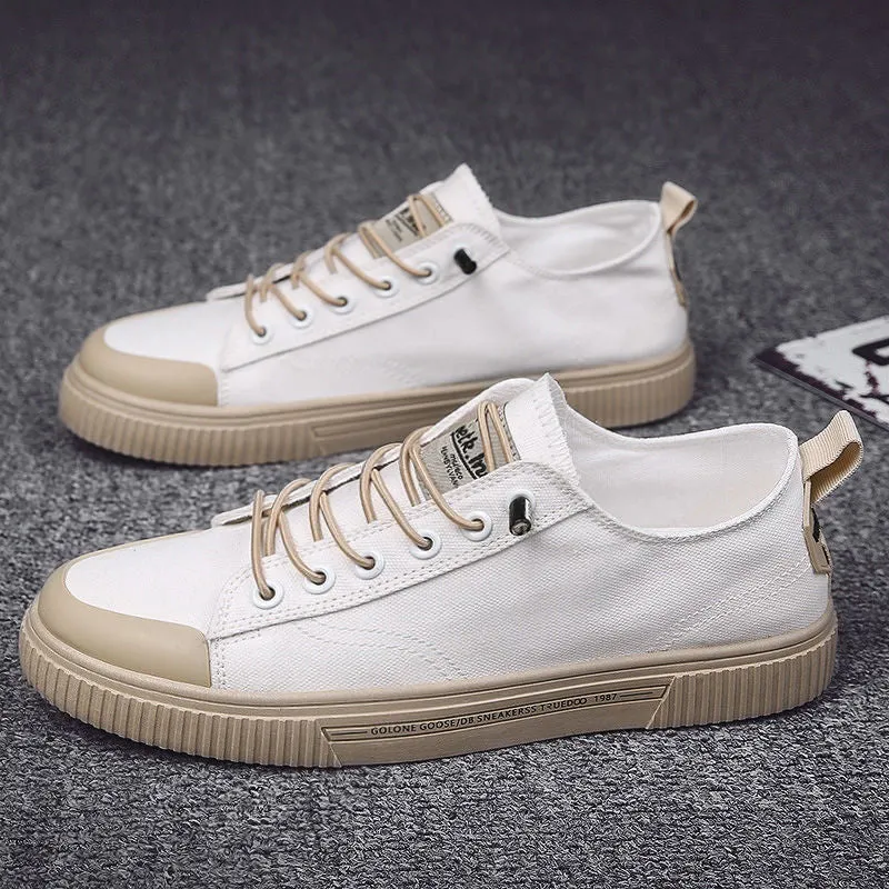Spring Canvas Shoes Boys Cloth Shoes Elastic Band Casual Low Top Shoes