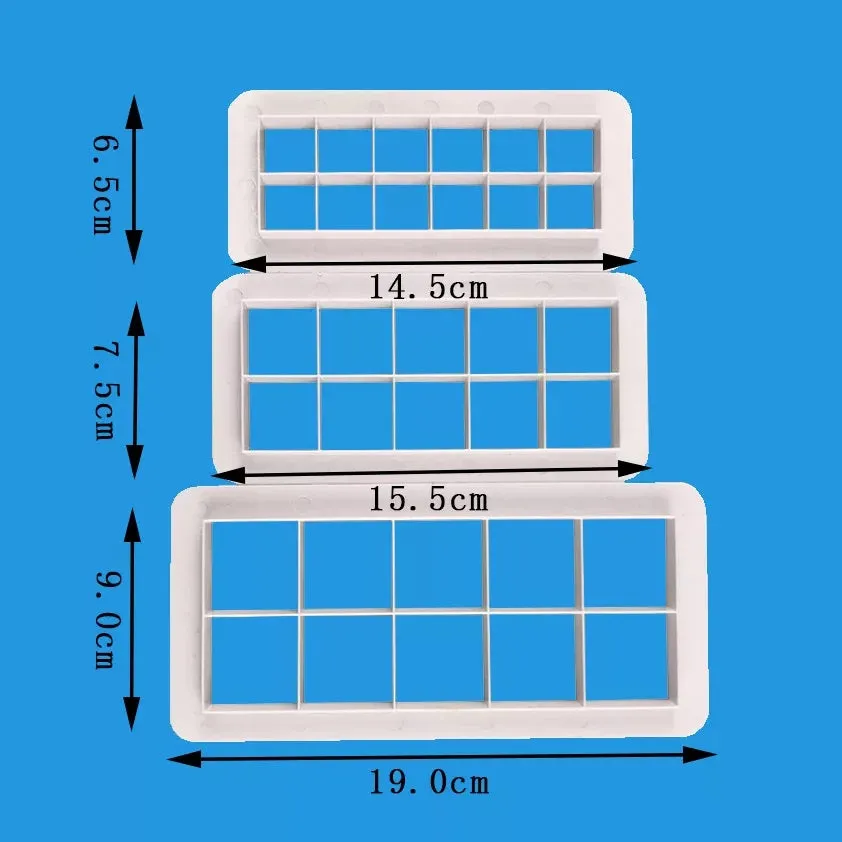 SQUARE GEOMETRICAL SHAPES CUTTER SET