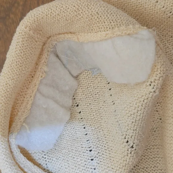 ST JOHN MARIE GRAY SANTANA Rhinestone Cardigan Sweater Cream Black