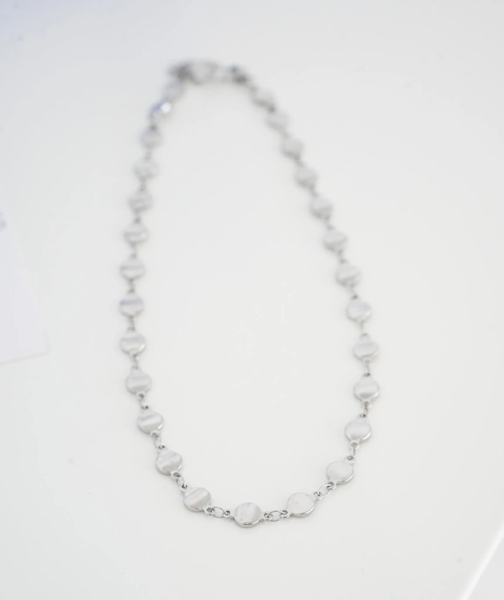 Stainless Steel Chain Choker Flat circles
