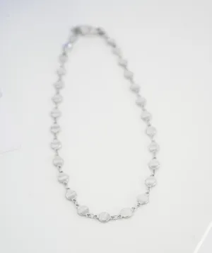 Stainless Steel Chain Choker Flat circles